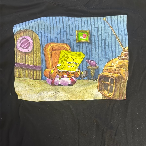 SpongeBob Ight Imma Head Out Meme Shirt Official Nickelodeon Large Shirt - Picture 3 of 3